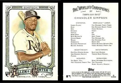 2025 Topps Allen & Ginter CHANDLER SIMPSON #297 RC [Base] Tampa Bay Rays RC