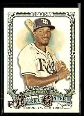 2025 Topps Allen & Ginter Chandler Simpson #297 RC Tampa Bay Rays