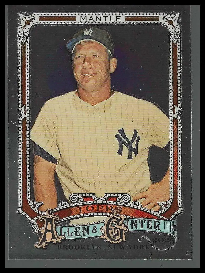2025 Topps Allen & Ginter Chrome #19 Mickey Mantle - Baseball Card Single