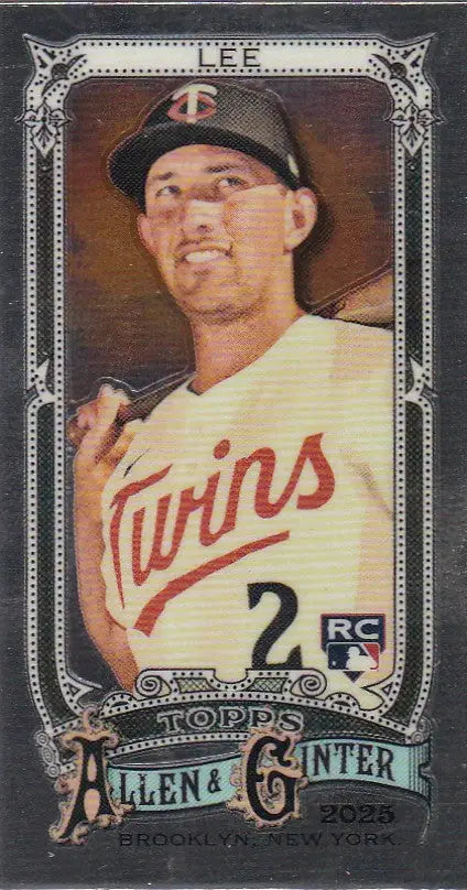2025 Topps Allen & Ginter Chrome Mini #73 Brooks Lee RC Minnesota Twins - Baseball Card Single