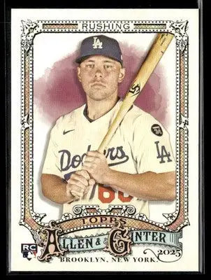 2025 Topps Allen & Ginter Dalton Rushing #200 RC Los Angeles Dodgers