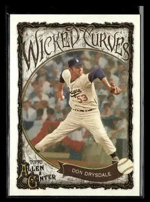 2025 Topps Allen & Ginter Don Drysdale #WC-35 Wicked Curves Los Angeles Dodgers
