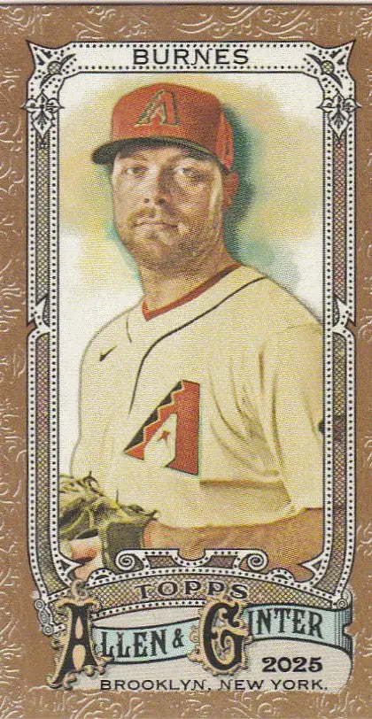2025 Topps Allen & Ginter Gold Mini #195 Corbin Burnes Arizona Diamondbacks - Baseball Card Single