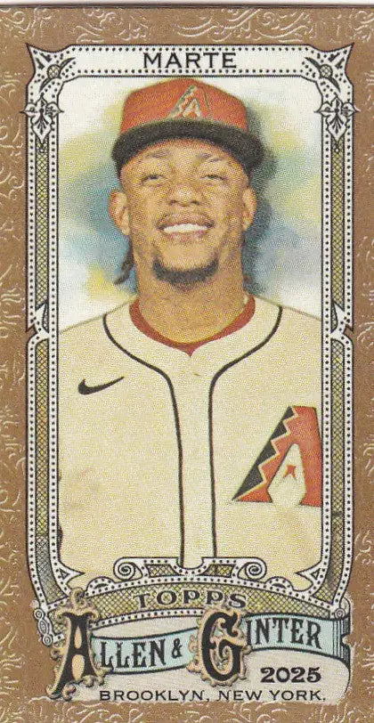 2025 Topps Allen & Ginter Gold Mini #86 Ketel Marte Arizona Diamondbacks - Baseball Card Single
