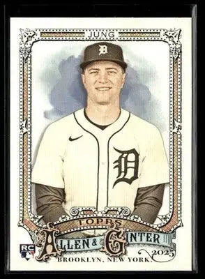 2025 Topps Allen & Ginter Jace Jung #85 RC Detroit Tigers