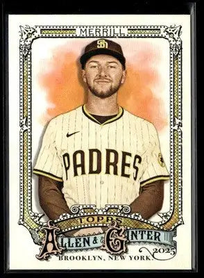 2025 Topps Allen & Ginter Jackson Merrill #108 San Diego Padres