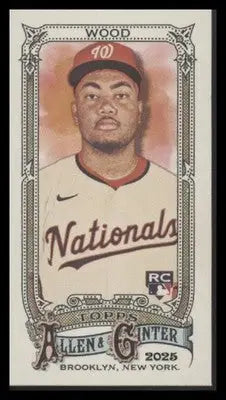 2025 Topps Allen & Ginter James Wood #101 Mini RC Washington Nationals