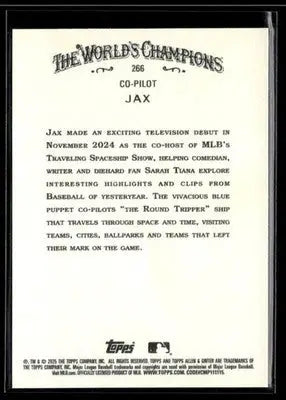 2025 Topps Allen & Ginter Jax #266 Co-Pilot - Other