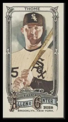 2025 Topps Allen & Ginter Jim Thome #347 Mini Allen & Ginter Back White Sox