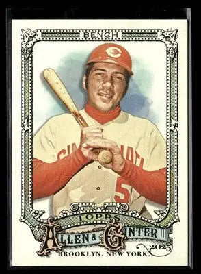 2025 Topps Allen & Ginter Johnny Bench #320 Cincinnati Reds