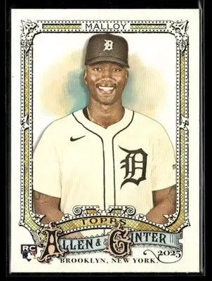 2025 Topps Allen & Ginter Justyn-Henry Malloy #119 RC Detroit Tigers