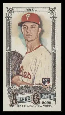 2025 Topps Allen & Ginter Mick Abel #272 Mini RC Philadelphia Phillies