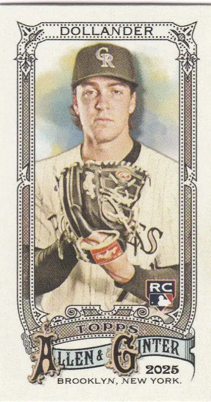 2025 Topps Allen & Ginter mini #217 Chase Dollander RC Colorado Rockies - Baseball Card Single