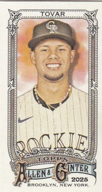 2025 Topps Allen & Ginter Mini #34 Ezequiel Tovar Colorado Rockies - Baseball Card Single