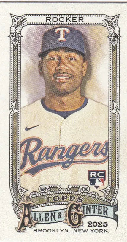 2025 Topps Allen & Ginter mini A&G back #124 Kumar Rocker RC Texas Rangers - Baseball Card Single