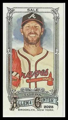 2025 Topps Allen & Ginter Mini A & G Back #144 Chris Sale - Baseball Card Single