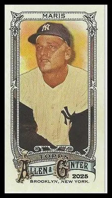 2025 Topps Allen & Ginter Mini A & G Back #303 Roger Maris