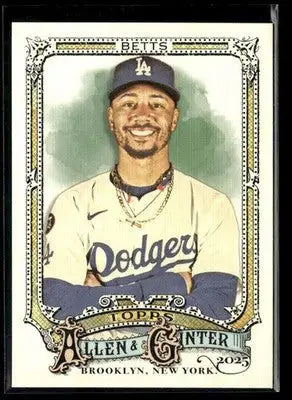 2025 Topps Allen & Ginter Mookie Betts #80 Los Angeles Dodgers