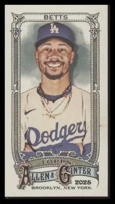 2025 Topps Allen & Ginter Mookie Betts #80 Mini Los Angeles Dodgers