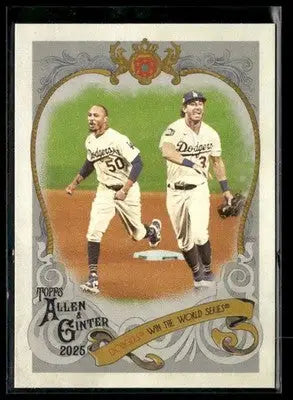 2025 Topps Allen & Ginter Mookie Betts #SV-29 Sweet Victory Los Angeles Dodgers