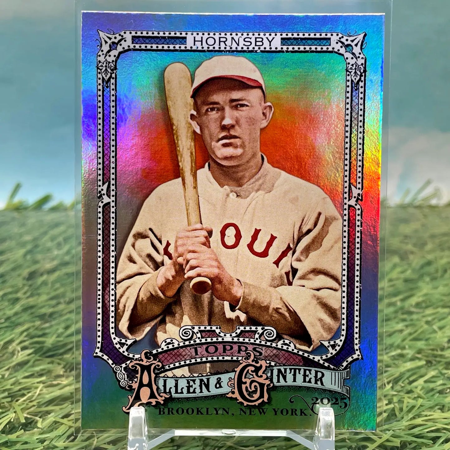 2025 Topps Allen & Ginter RAINBOW FOIL SP #35 ROGERS HORNSBY CARDINALS HOF - Baseball Card Single