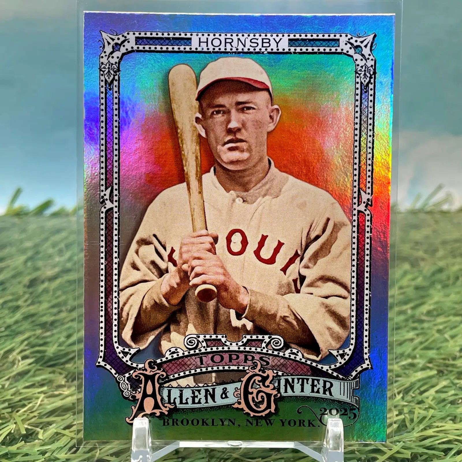 2025 Topps Allen & Ginter RAINBOW FOIL SP #35 ROGERS HORNSBY CARDINALS HOF - Baseball Card Single