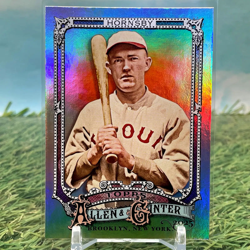 2025 Topps Allen & Ginter RAINBOW FOIL SP #35 ROGERS HORNSBY CARDINALS HOF - Baseball Card Single