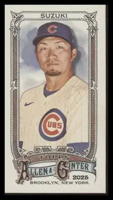 2025 Topps Allen & Ginter Seiya Suzuki #46 Mini Allen & Ginter Back Chicago Cubs