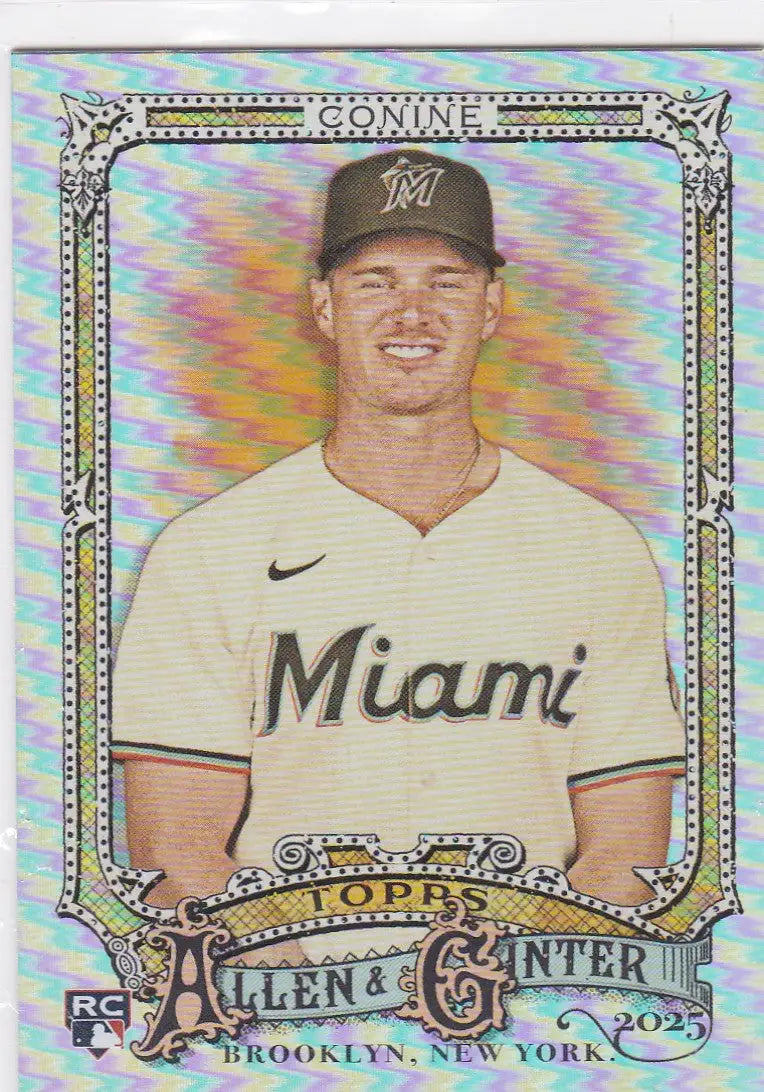 2025 Topps Allen & Ginter Silver Portrait #236 Griffin Conine Miami Marlins - Baseball Card Single