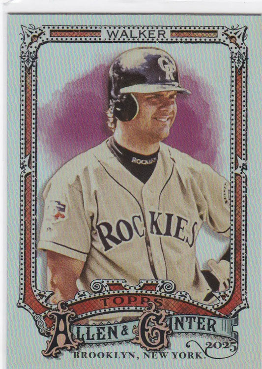 2025 Topps Allen & Ginter Silver Portrait #335 Larry Walker Colorado Rockies - Baseball Card Single