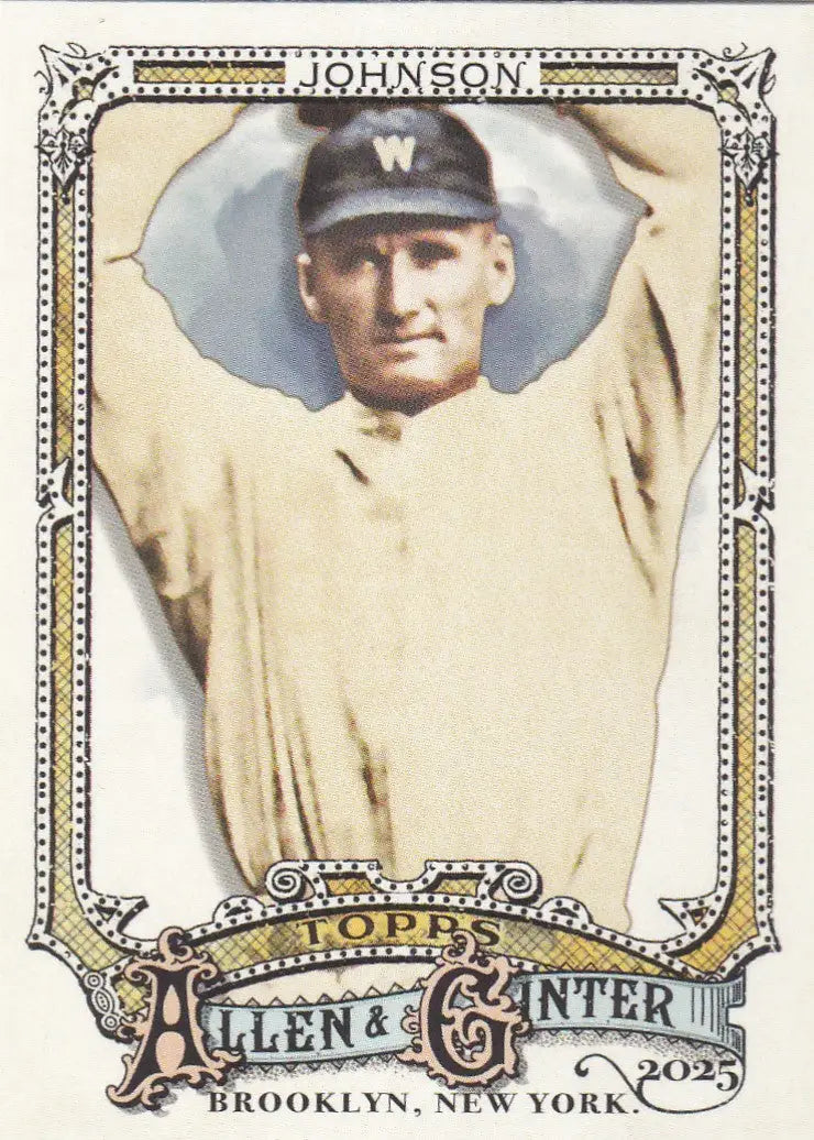 2025 Topps Allen & Ginter SP #332 Walter Johnson Washington Nationals - Baseball Card Single