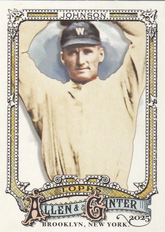 2025 Topps Allen & Ginter SP #332 Walter Johnson Washington Nationals - Baseball Card Single