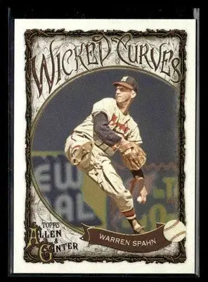 2025 Topps Allen & Ginter Warren Spahn #WC-22 Wicked Curves Milwaukee Braves