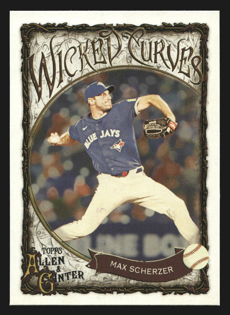 2025 Topps Allen & Ginter Wicked Curves #WC-15 Max Scherzer Blue Jays