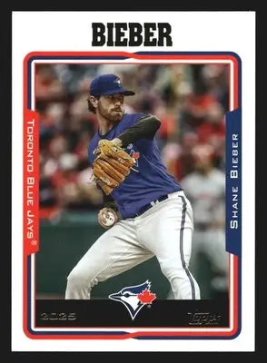 2025 Topps Archives #257 Shane Bieber Toronto Blue Jays - Baseball Card Single