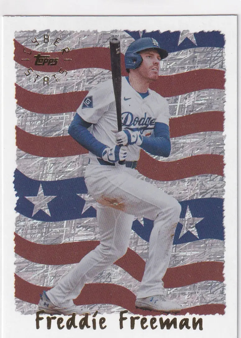 2025 TOPPS ARCHIVES #95C-8 FREDDIE FREEMAN CYBER STATS- LOS ANGELES DODGERS