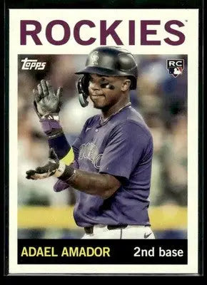 2025 Topps Archives Adael Amador #82 RC Colorado Rockies