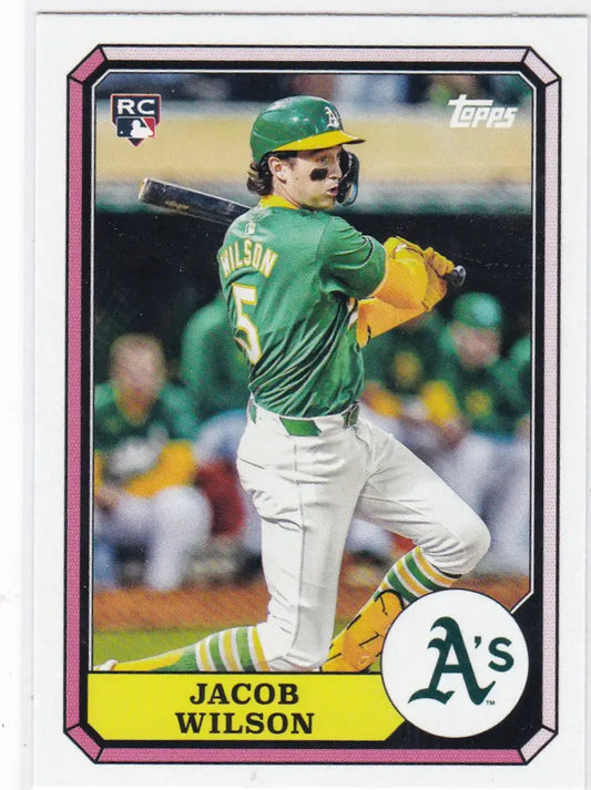 2025 Topps Archives Boardwalk and Baseball #87BB-7 Jacob Wilson RC Athletics - Baseball Card Single