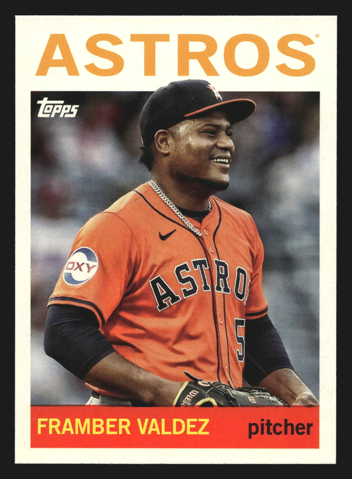 2025 Topps Archives Framber Valdez #49 1984 Design Houston Astros - Baseball Card Single