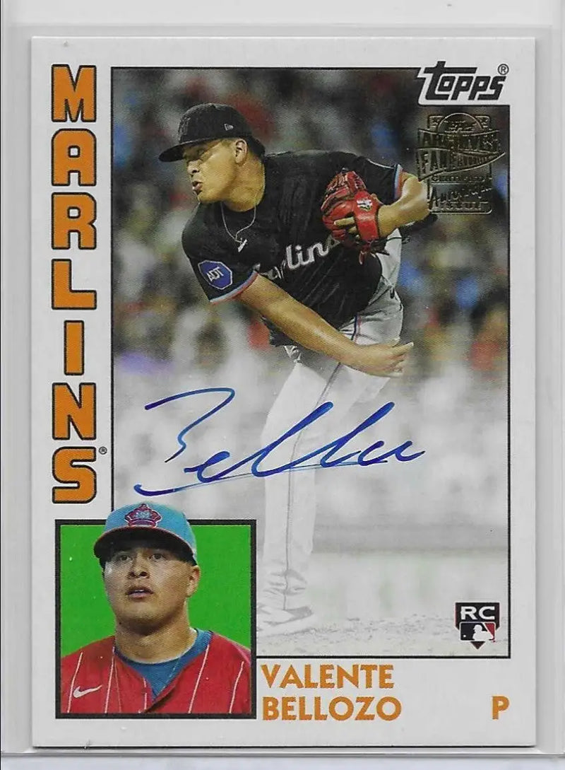 2025 Topps Archives VALENTE BELLOZO - AUTO #84FFA-VB H-55 - Baseball Card Single