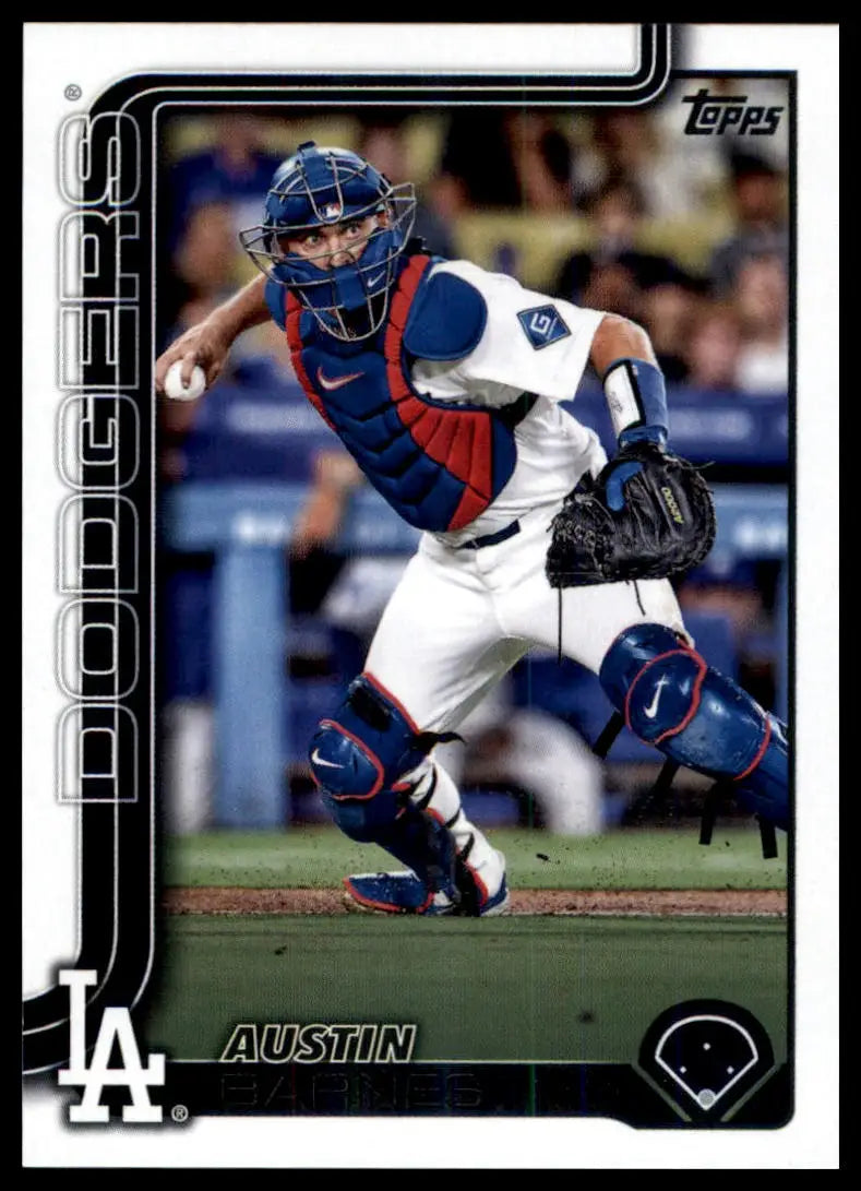 2025 Topps Austin Barnes 353 Los Angeles Dodgers NM - Baseball Card Single