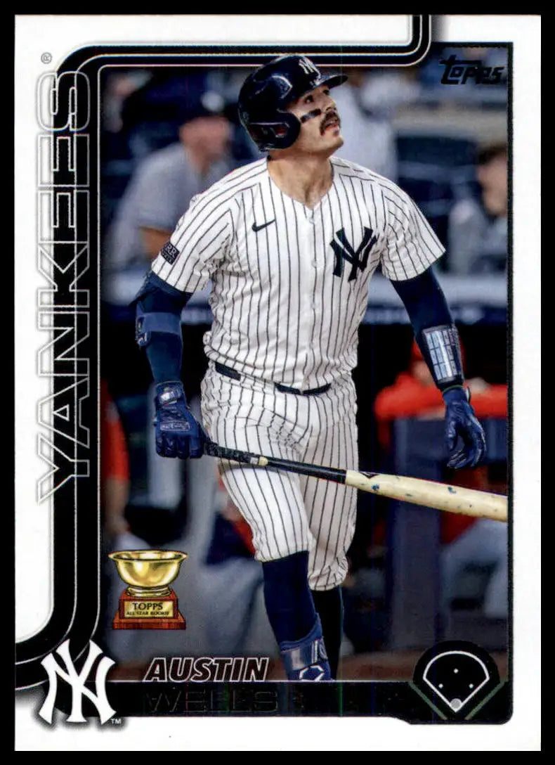 2025 Topps Austin Wells 591 New York Yankees NM - Baseball Card Single