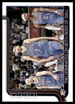 2025 Topps Basketball Chet Holmgren Shai Gilgeous-Alexander Jalen Williams #288 - Basketball Card Single