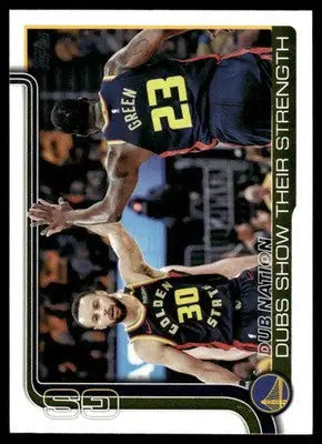 2025 Topps Basketball Draymond Green Stephen Curry #291 Basketball - Basketball Card Single