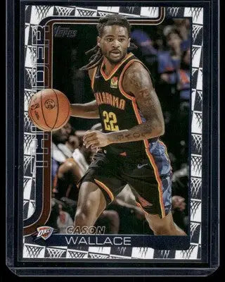2025 Topps Basketball Flagship Cason Wallace #119 Net Border Tip Off Basketball - Basketball Card Single