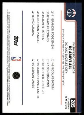 2025 Topps Basketball Kyle Kuzma Jordan Poole #285 Basketball - Basketball Card Single