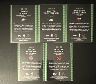 2025 Topps Black Friday Scan And Slam Insert Lot Of 5 SP - Basketball Card Single