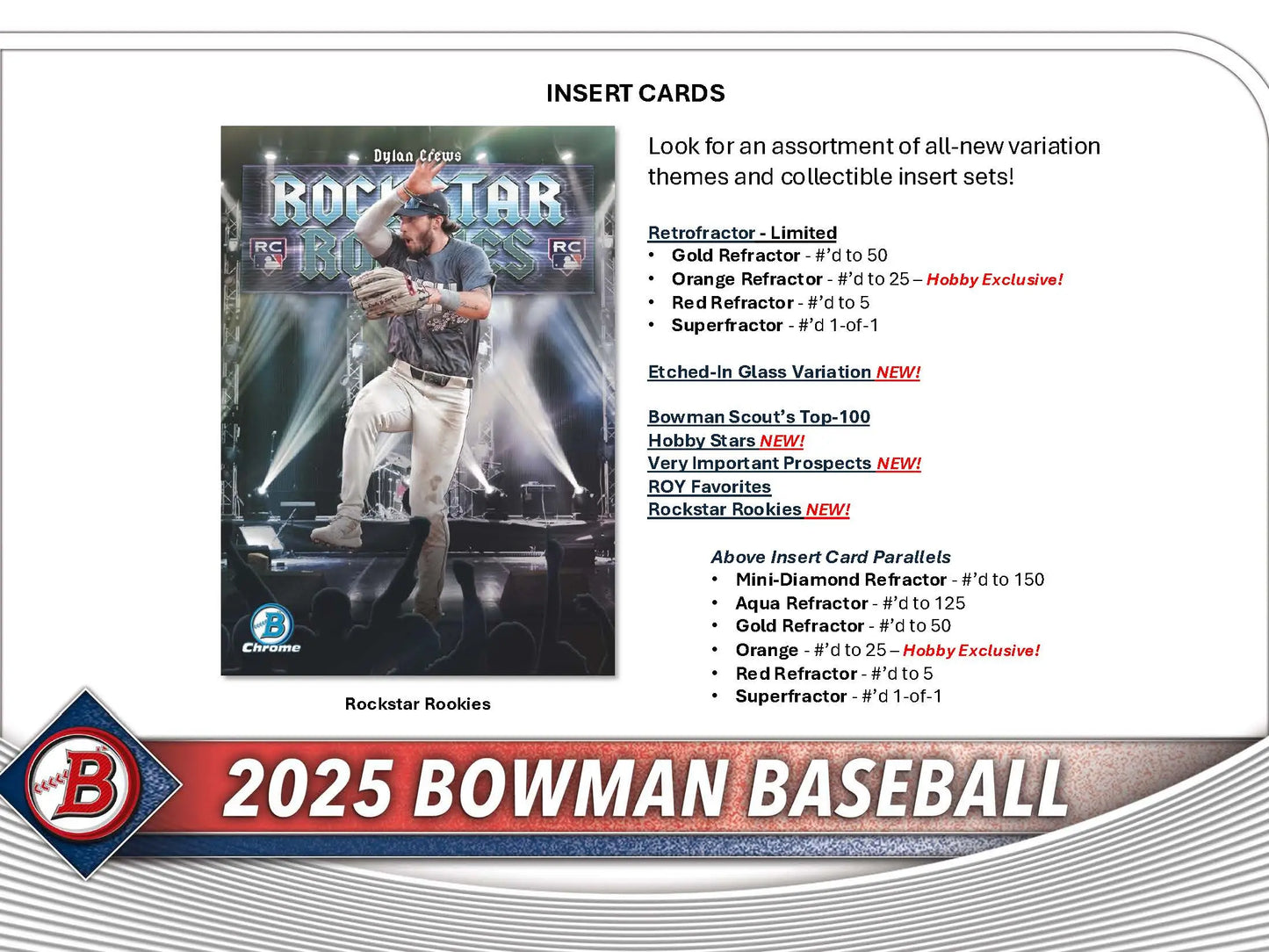 2025 Topps Bowman Baseball Hobby Box - Baseball Card Box