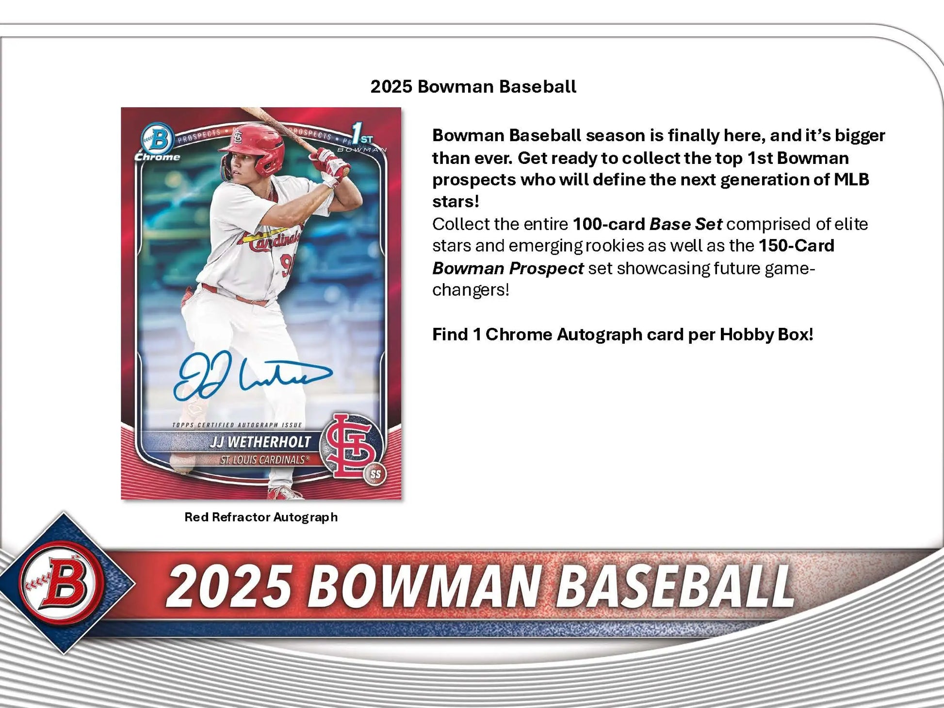 2025 Topps Bowman Baseball Hobby Box - Baseball Card Box
