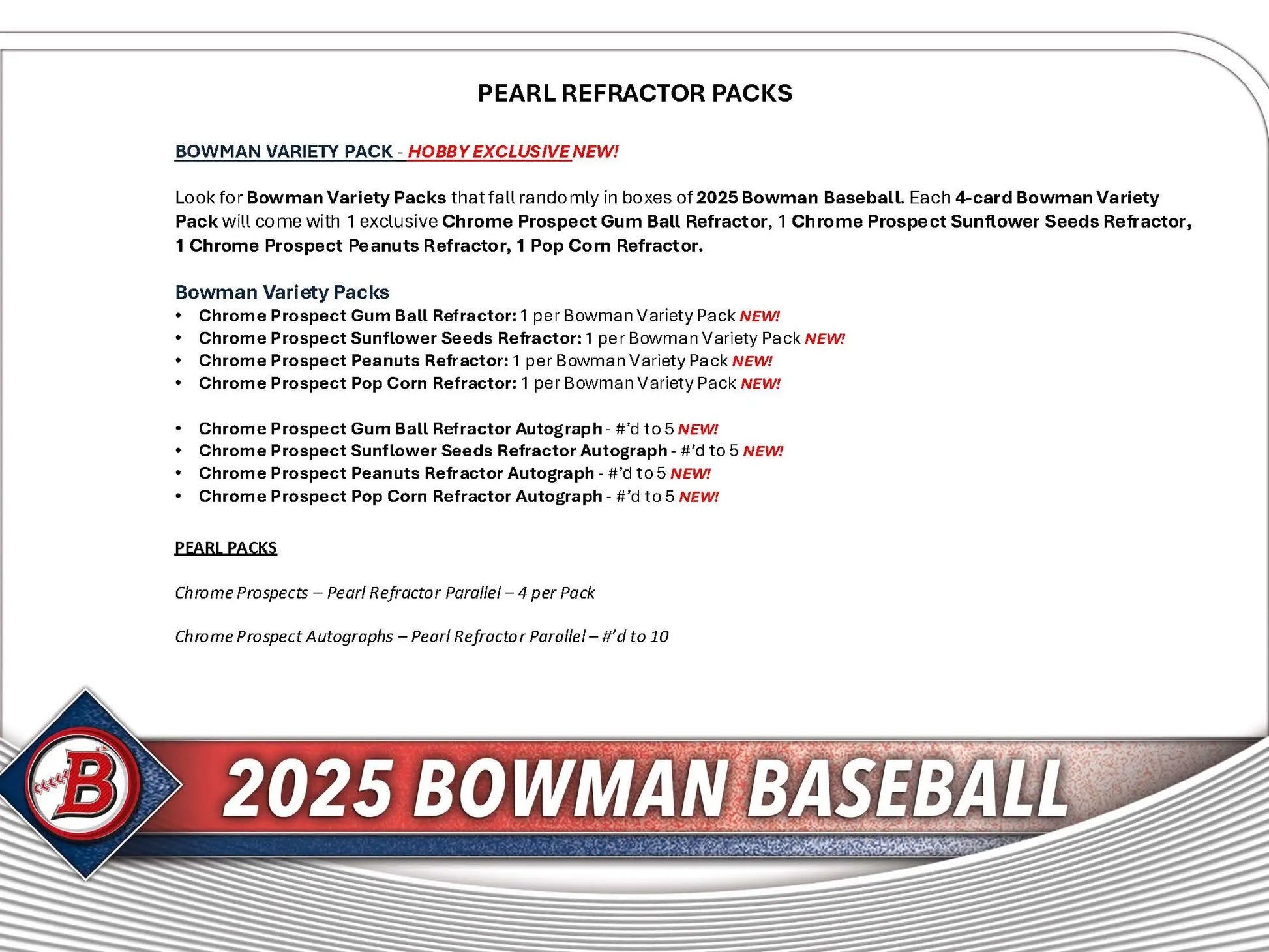 2025 Topps Bowman Baseball Hobby Box - Baseball Card Box